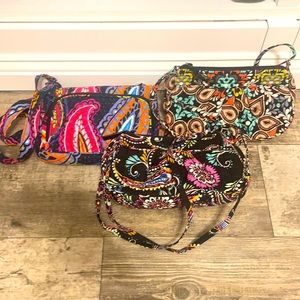 3 small Vera Bradley purses great condition